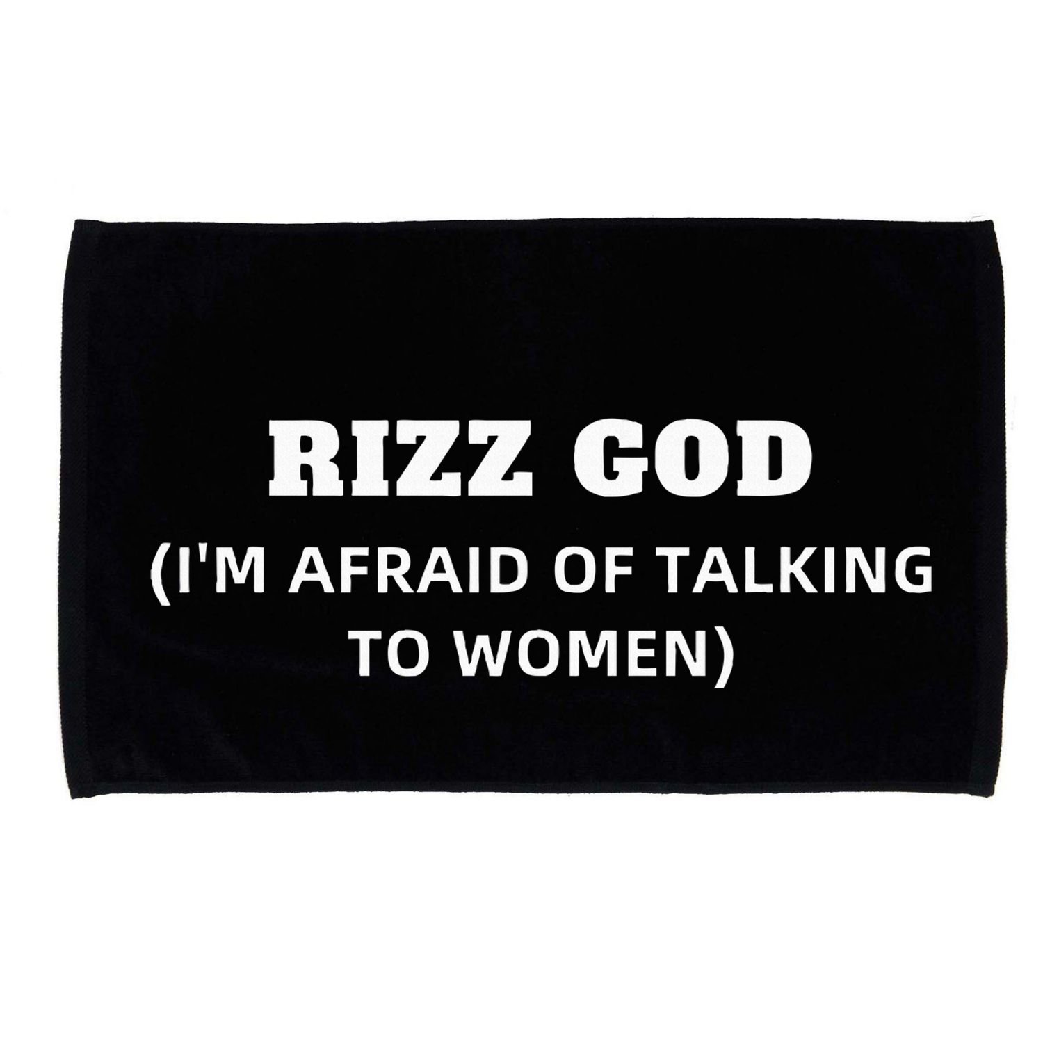 Rizz God IM Afraid Of Talking To Women Satirical Microfiber Hand Towel