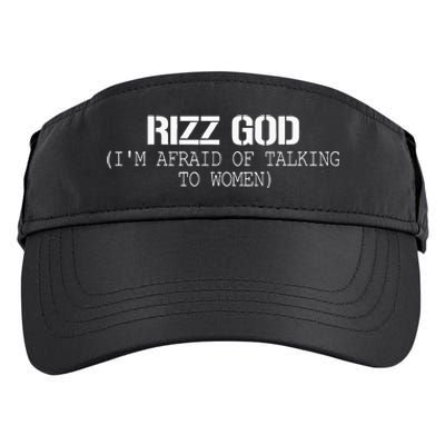 Rizz God IM Afraid Of Talking Adult Drive Performance Visor