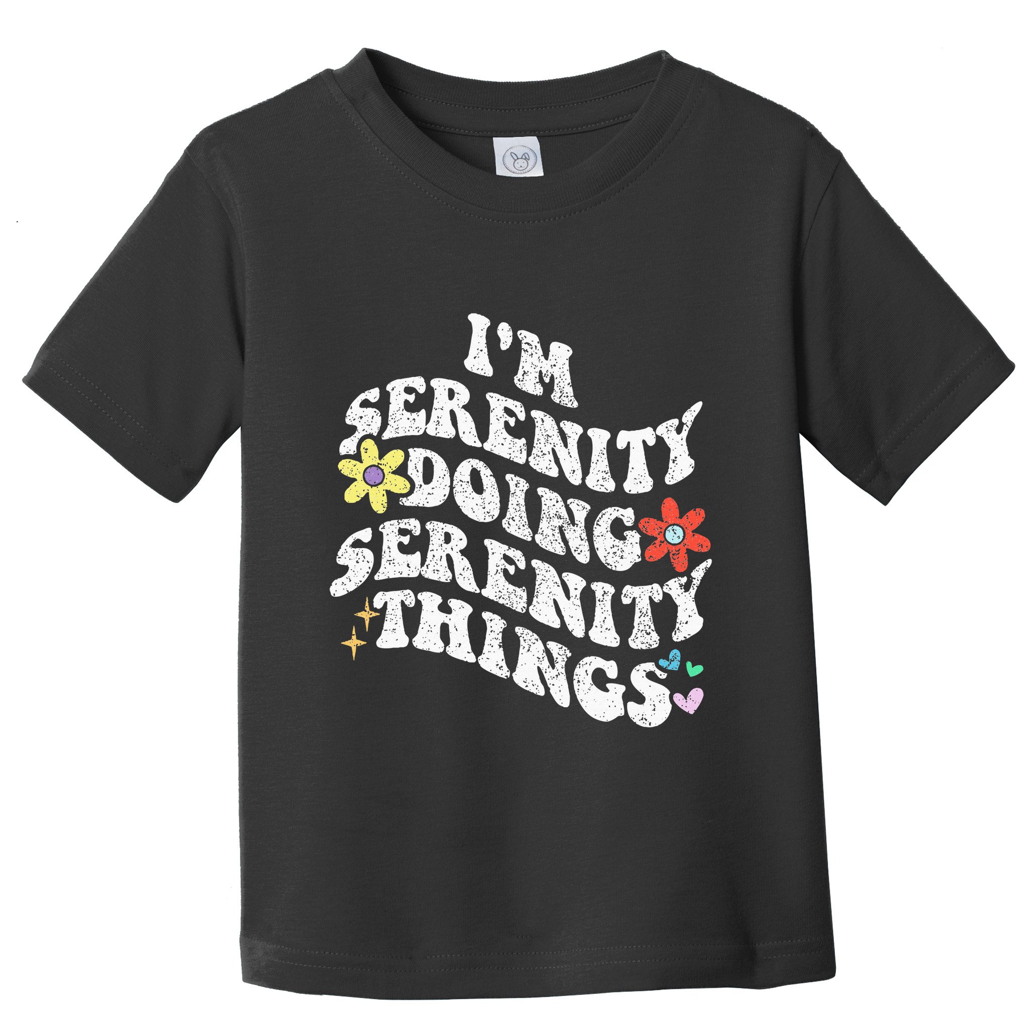 Retro Groovy Im Serenity Doing Serenity Things Funny Toddler T-Shirt
