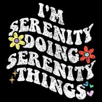 Retro Groovy Im Serenity Doing Serenity Things Funny Zip Tote Bag