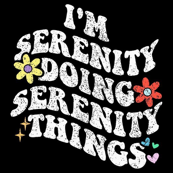 Retro Groovy Im Serenity Doing Serenity Things Funny Zip Tote Bag