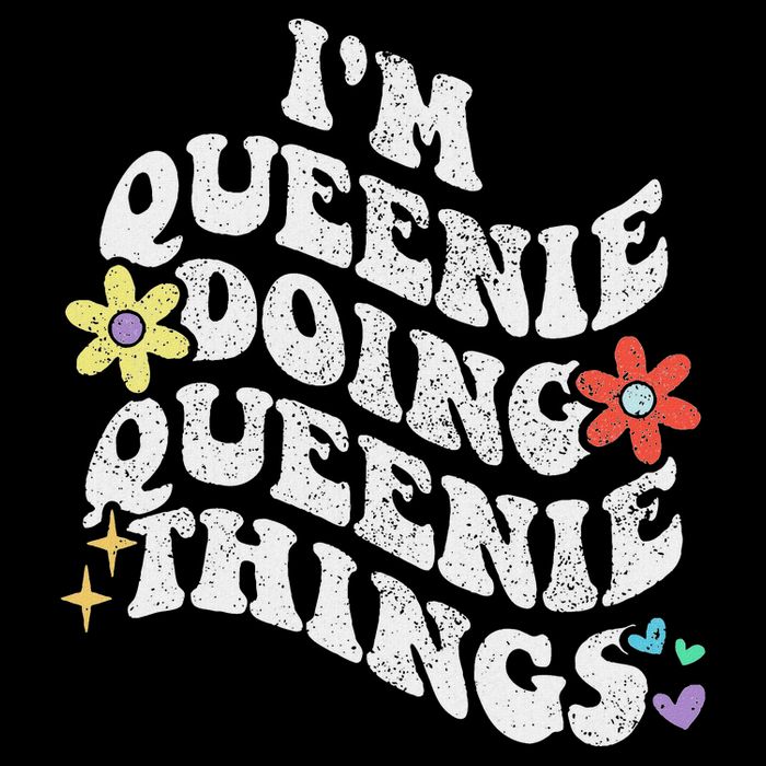 Retro Groovy Im Queenie Doing Queenie Things Funny MotherS Doggie Tank