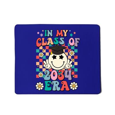 Retro Groovy In My Class Of 2034 Era Class Of 2034 Graduate Cool Gift Mousepad