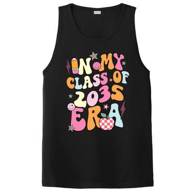 Retro Groovy In My Class Of 2035 Era Class Of 2035 Graduate Cool Gift PosiCharge Competitor Tank