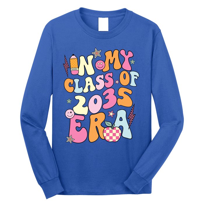 Retro Groovy In My Class Of 2035 Era Class Of 2035 Graduate Cool Gift Long Sleeve Shirt