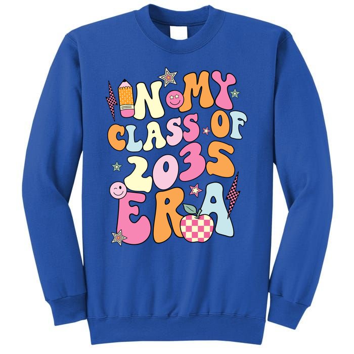 Retro Groovy In My Class Of 2035 Era Class Of 2035 Graduate Cool Gift Sweatshirt