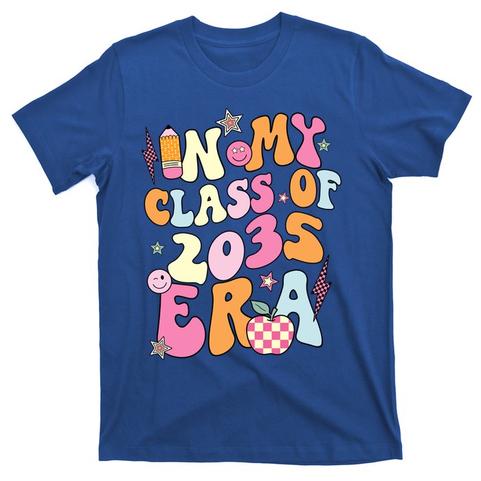 Retro Groovy In My Class Of 2035 Era Class Of 2035 Graduate Cool Gift T-Shirt