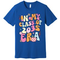 Retro Groovy In My Class Of 2035 Era Class Of 2035 Graduate Cool Gift Premium T-Shirt