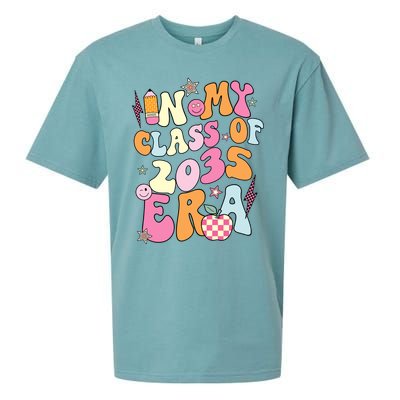 Retro Groovy In My Class Of 2035 Era Class Of 2035 Graduate Cool Gift Sueded Cloud Jersey T-Shirt