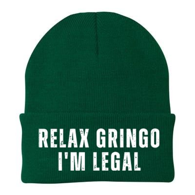 Relax Gringo Im Legal Funny Immigration Knit Cap Winter Beanie