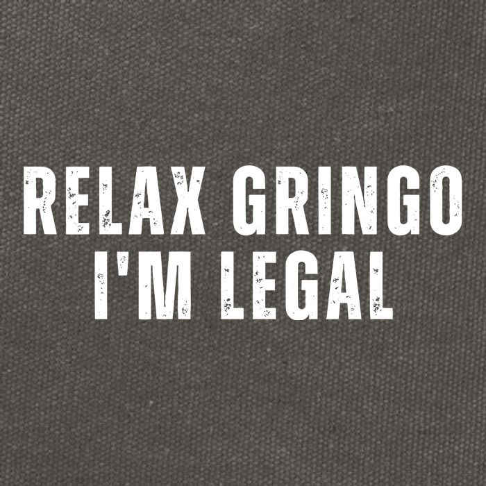 Relax Gringo Im Legal Funny Immigration Cotton Canvas Backpack