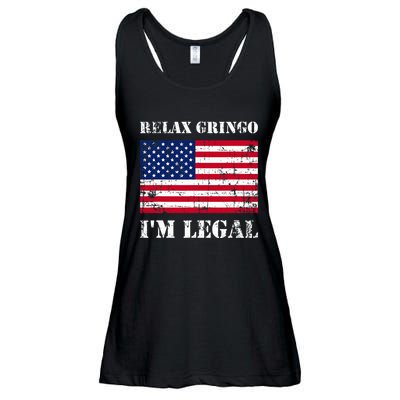 Relax Gringo Im Legal New Citizen Immigration Gift Ladies Essential Flowy Tank