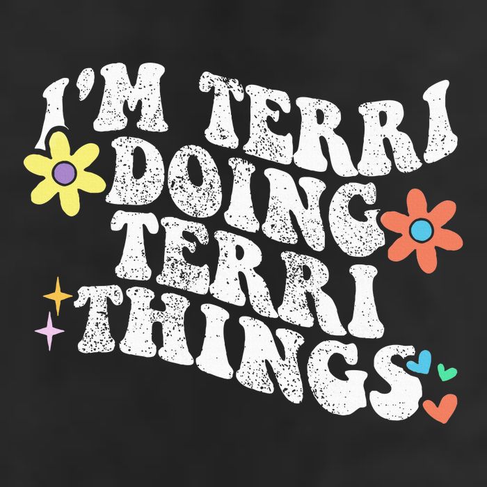 Retro Groovy Im Terri Doing Terri Things Funny MotherS Day Hat
