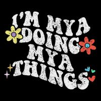 Retro Groovy Im Mya Doing Mya Things Funny Mother's Day Button