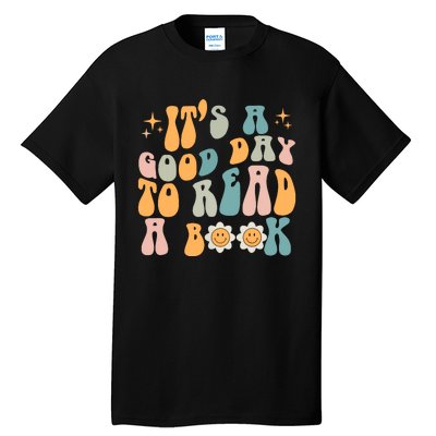 Retro Groovy Its A Good Day To Read A Book Tall T-Shirt