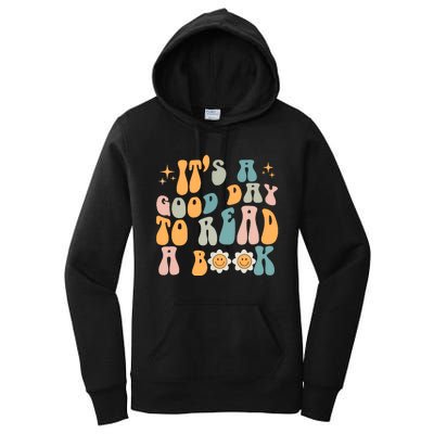 Retro Groovy Its A Good Day To Read A Book Women's Pullover Hoodie