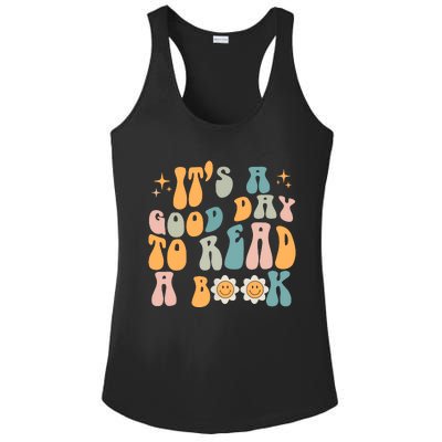 Retro Groovy Its A Good Day To Read A Book Ladies PosiCharge Competitor Racerback Tank