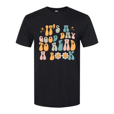 Retro Groovy Its A Good Day To Read A Book Softstyle® CVC T-Shirt