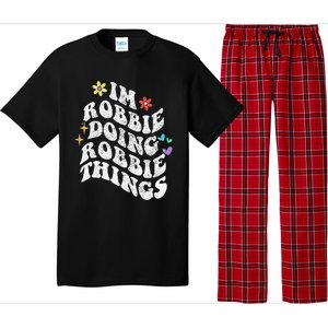 Retro Groovy Im Robbie Doing Robbie Things Funny MotherS Pajama Set