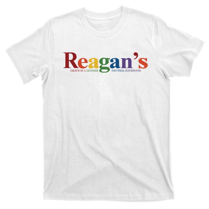 Reagans Grave Is A Gender Neutral Bathroom Pride T-Shirt