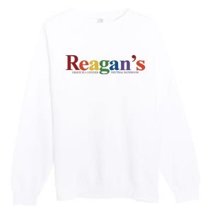 Reagans Grave Is A Gender Neutral Bathroom Pride Premium Crewneck Sweatshirt