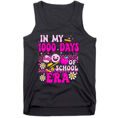 Retro Groovy In My 1000 Days Of School Era 1000 Days Smarter Tank Top