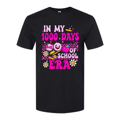 Retro Groovy In My 1000 Days Of School Era 1000 Days Smarter Softstyle® CVC T-Shirt