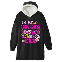 Retro Groovy In My 1000 Days Of School Era 1000 Days Smarter Hooded Wearable Blanket