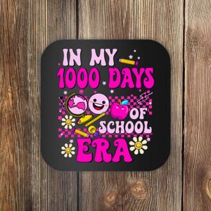 Retro Groovy In My 1000 Days Of School Era 1000 Days Smarter Coaster