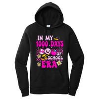 Retro Groovy In My 1000 Days Of School Era 1000 Days Smarter Women's Pullover Hoodie