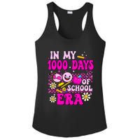 Retro Groovy In My 1000 Days Of School Era 1000 Days Smarter Ladies PosiCharge Competitor Racerback Tank