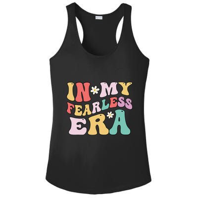Retro Groovy In My Fearless Era Vintage Ladies PosiCharge Competitor Racerback Tank