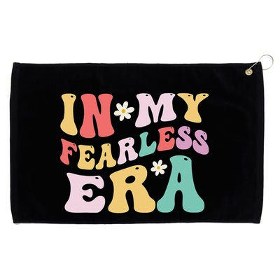 Retro Groovy In My Fearless Era Vintage Grommeted Golf Towel
