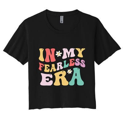 Retro Groovy In My Fearless Era Vintage Crop Top