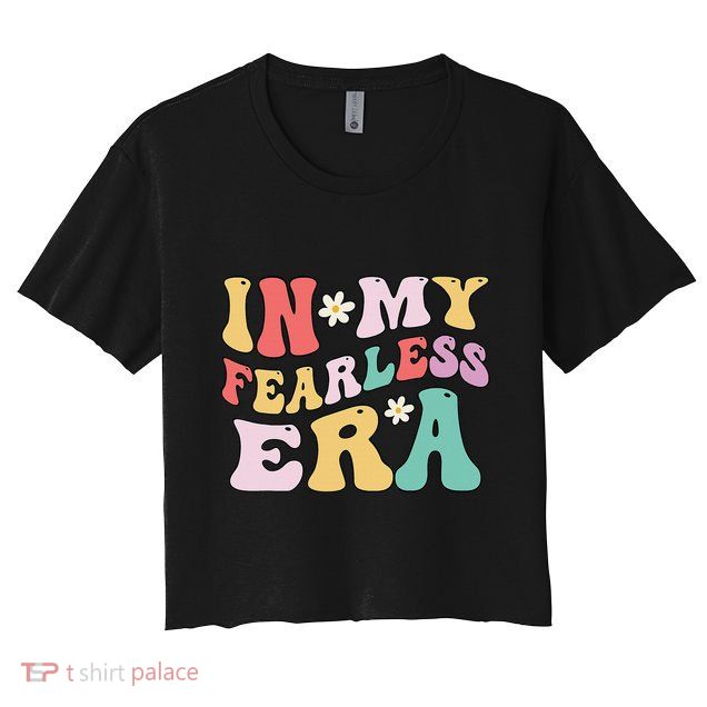 Retro Groovy In My Fearless Era Vintage Crop Top