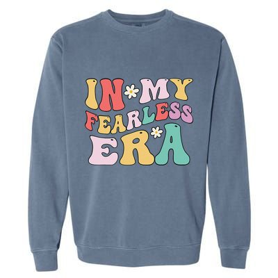 Retro Groovy In My Fearless Era Vintage Garment-Dyed Sweatshirt