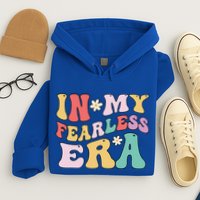 Retro Groovy In My Fearless Era Vintage Hoodie