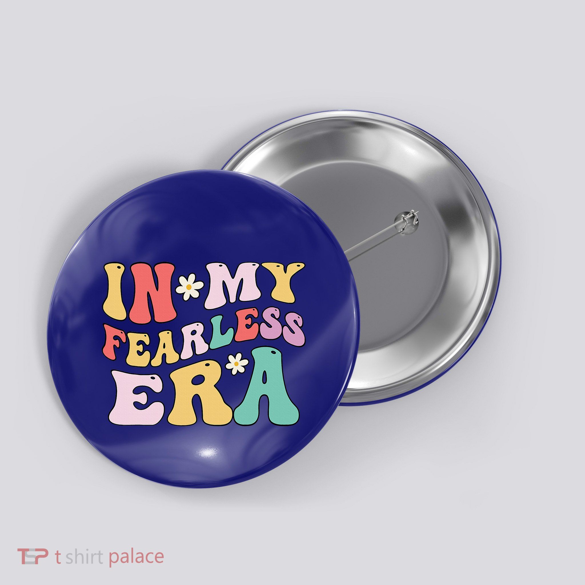 Retro Groovy In My Fearless Era Vintage Button