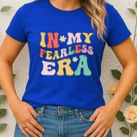 Retro Groovy In My Fearless Era Vintage Womens T-Shirt