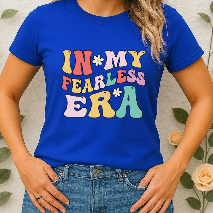 Retro Groovy In My Fearless Era Vintage Womens T-Shirt