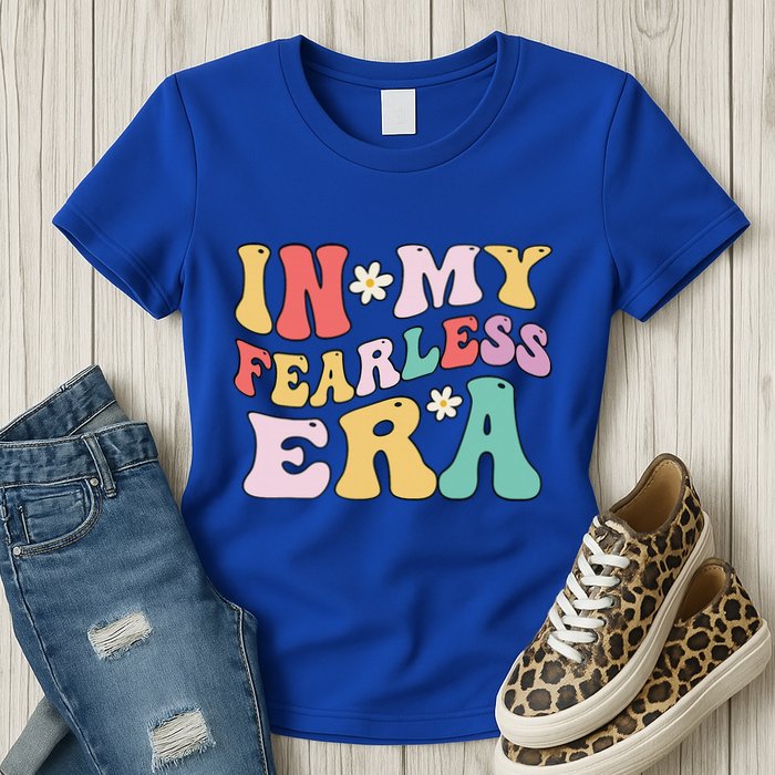 Retro Groovy In My Fearless Era Vintage Womens T-Shirt
