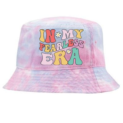 Retro Groovy In My Fearless Era Vintage Tie-Dyed Bucket Hat