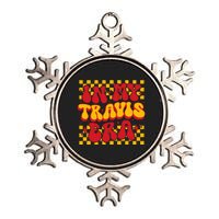 Retro Groovy In My Travis Era Metallic Star Ornament