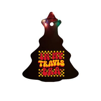 Retro Groovy In My Travis Era Ceramic Tree Ornament