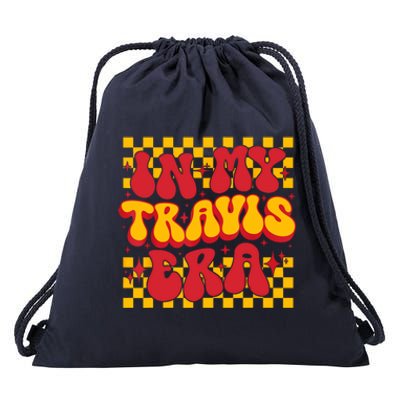 Retro Groovy In My Travis Era Drawstring Bag