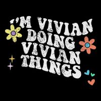 Retro Groovy Im Vivian Doing Vivian Things Funny Mothers Day Tall T-Shirt