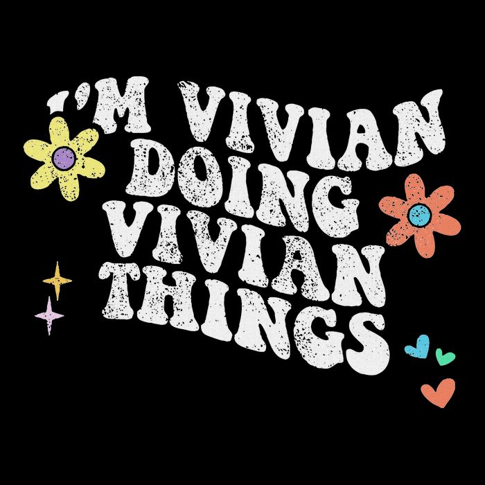 Retro Groovy Im Vivian Doing Vivian Things Funny Mothers Day Baby Bodysuit