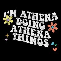 Retro Groovy Im Athena Doing Athena Things Funny Mothers Day Backpack