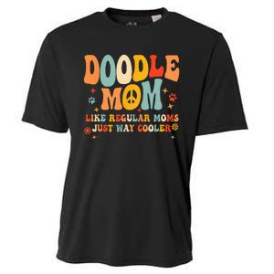 Retro Groovy Its Me The Cool Doodle Mom Gift Cooling Performance Crew T-Shirt