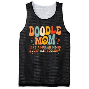 Retro Groovy Its Me The Cool Doodle Mom Gift Mesh Reversible Basketball Jersey Tank